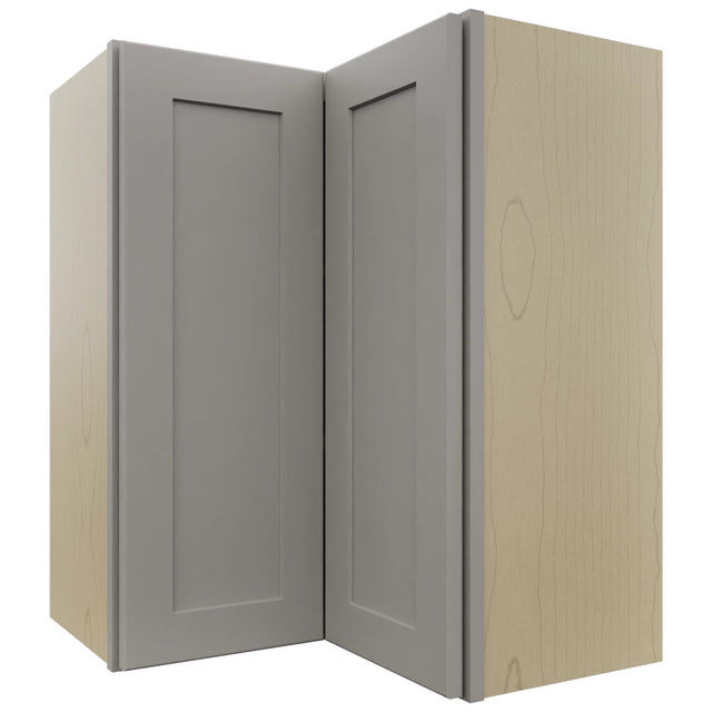 Fabuwood Galaxy Nickel WPC2430 Wall Corner Pie Cabinet, Front View