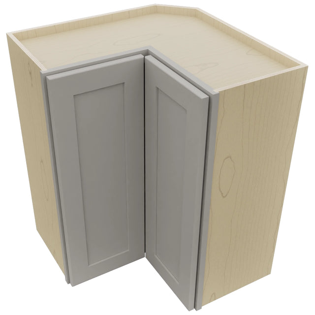 Fabuwood Galaxy Nickel WPC2430 Wall Corner Pie Cabinet, Top View