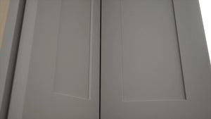 Fabuwood Galaxy Nickel WPC2430 Wall Corner Pie Cabinet, Detail View