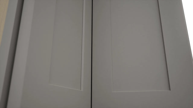 Fabuwood Galaxy Nickel WPC2430 Wall Corner Pie Cabinet, Detail View