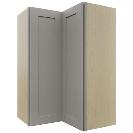 Fabuwood Galaxy Nickel WPC2436 Wall Corner Pie Cabinet, Front View