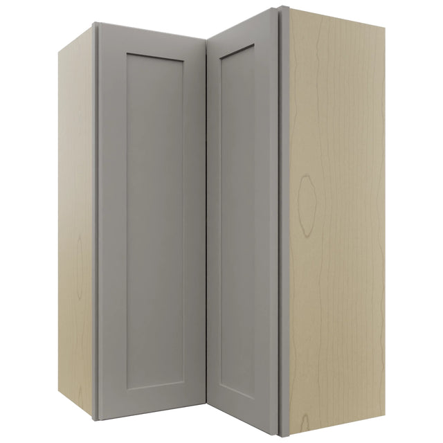Fabuwood Galaxy Nickel WPC2436 Wall Corner Pie Cabinet, Front View