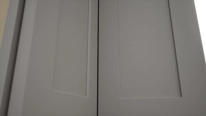 Fabuwood Galaxy Nickel WPC2436 Wall Corner Pie Cabinet, Detail View