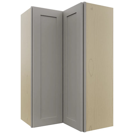 Fabuwood Galaxy Nickel WPC2439 Wall Corner Pie Cabinet, Front View