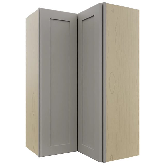Fabuwood Galaxy Nickel WPC2439 Wall Corner Pie Cabinet, Front View