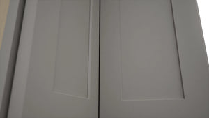Fabuwood Galaxy Nickel WPC2439 Wall Corner Pie Cabinet, Detail View