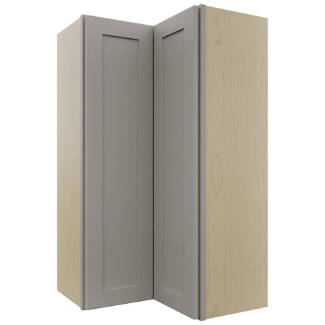 Fabuwood Galaxy Nickel WPC2442 Wall Corner Pie Cabinet, Front View