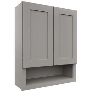 Fabuwood Galaxy Nickel WVS2430 Vanity Wall Storage, Front View