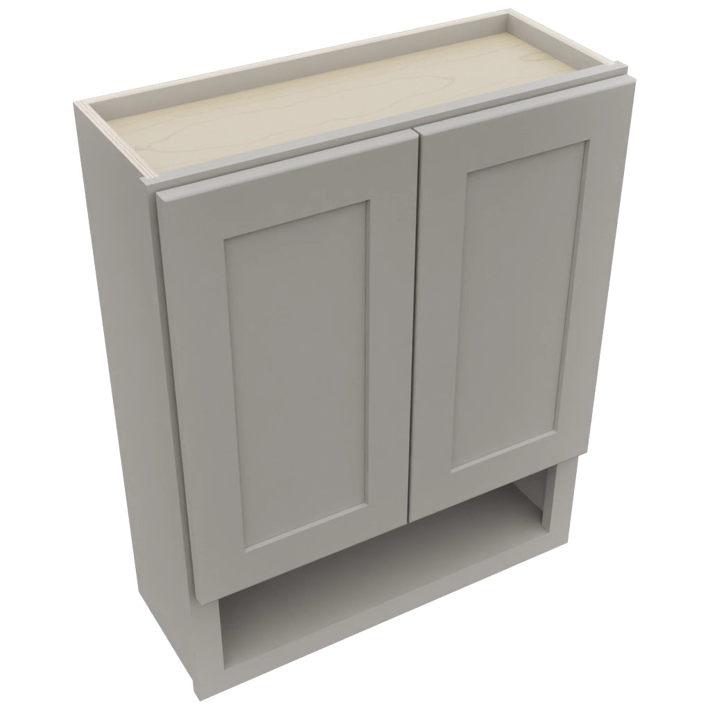 Fabuwood Galaxy Nickel WVS2430 Vanity Wall Storage, Top View