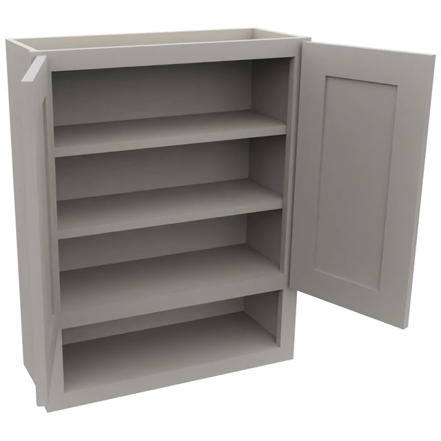 Fabuwood Galaxy Nickel WVS2430 Vanity Wall Storage, Open View