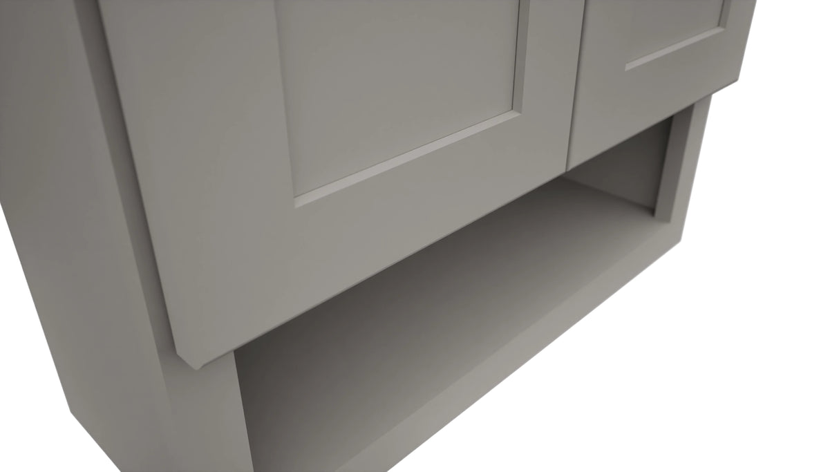 Fabuwood Galaxy Nickel WVS2430 Vanity Wall Storage, Detail View