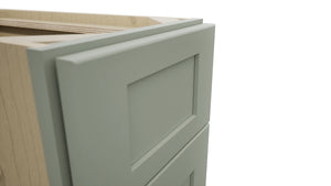 Fabuwood Galaxy Pistachio Green B12 Base Standard Cabinet, Detail View