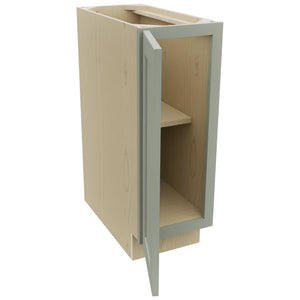 Fabuwood Galaxy Pistachio Green B12FD Base Full Door Cabinet, Open View