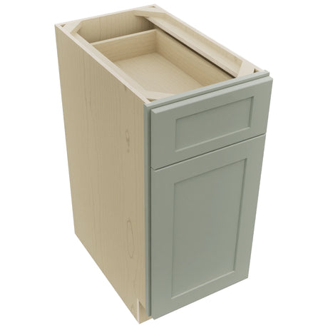 Fabuwood Galaxy Pistachio Green B15 Base Standard Cabinet, Top View