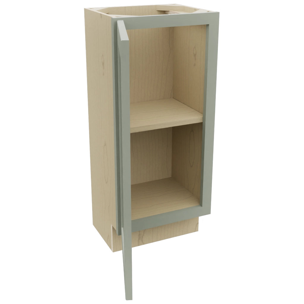 Fabuwood Galaxy Pistachio Green B15FD-12D Base Full Door Cabinet, Open View