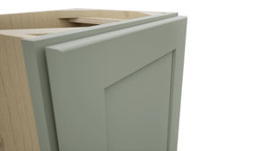 Fabuwood Galaxy Pistachio Green B15FD-12D Base Full Door Cabinet, Detail View