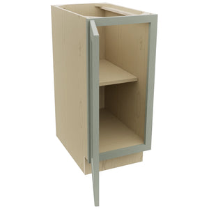 Fabuwood Galaxy Pistachio Green B15FD Base Full Door Cabinet, Open View