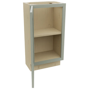 Fabuwood Galaxy Pistachio Green B18FD-12D Base Full Door Cabinet, Open View