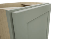 Fabuwood Galaxy Pistachio Green B18FD-12D Base Full Door Cabinet, Detail View