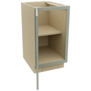 Fabuwood Galaxy Pistachio Green B18FD Base Full Door Cabinet, Open View
