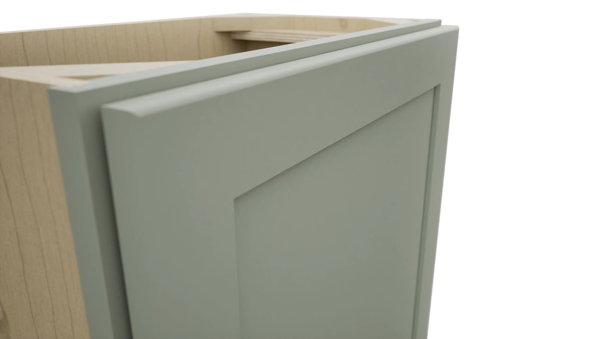 Fabuwood Galaxy Pistachio Green B21FD-12D Base Full Door Cabinet, Detail View