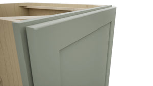 Fabuwood Galaxy Pistachio Green B21FD Base Full Door Cabinet, Detail View