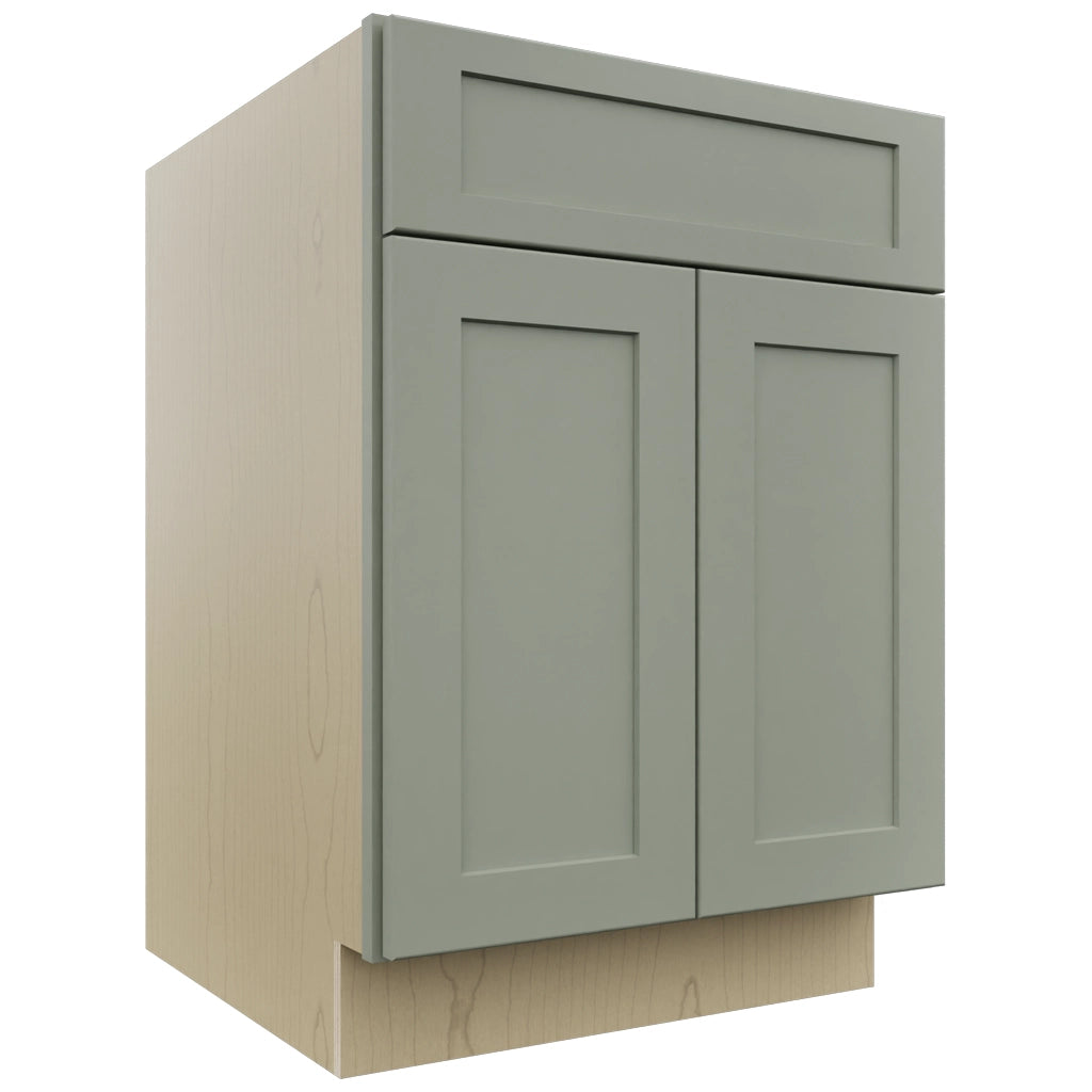 Fabuwood Galaxy Pistachio Green B24 Base Standard Cabinet, Front View
