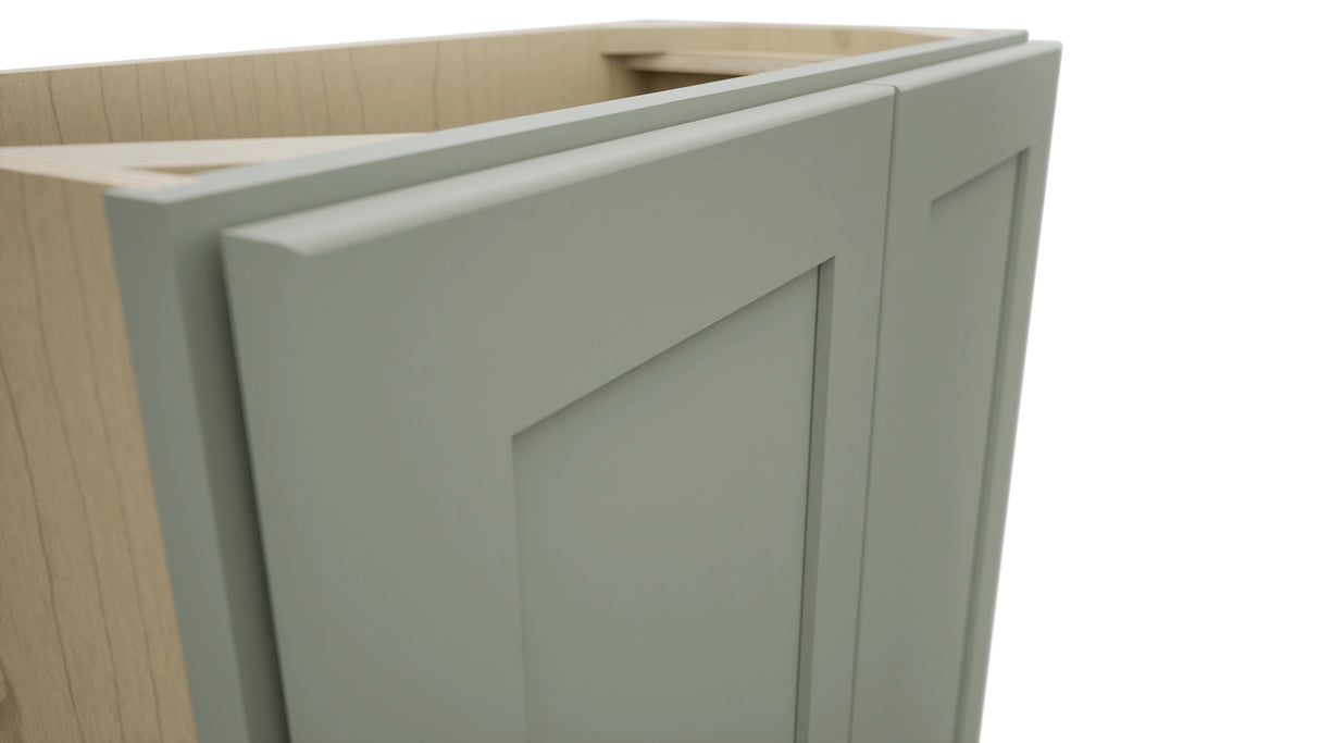 Fabuwood Galaxy Pistachio Green B27FD-12D Base Full Door Cabinet, Detail View