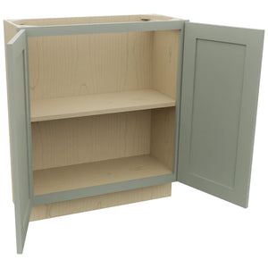 Fabuwood Galaxy Pistachio Green B30FD-12D Base Full Door Cabinet, Open View