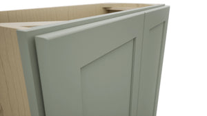 Fabuwood Galaxy Pistachio Green B30FD-12D Base Full Door Cabinet, Detail View