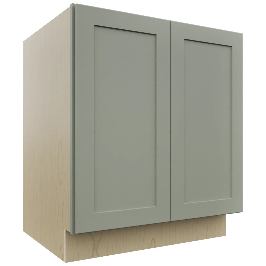 Fabuwood Galaxy Pistachio Green B30FD Base Full Door Cabinet, Front View