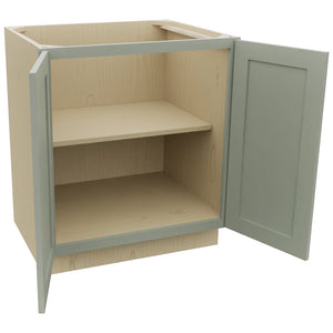 Fabuwood Galaxy Pistachio Green B30FD Base Full Door Cabinet, Open View