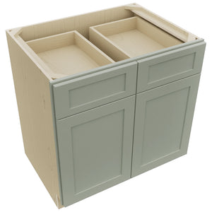 Fabuwood Galaxy Pistachio Green B33 Base Standard Cabinet, Top View