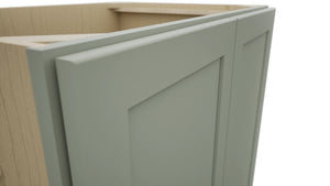 Fabuwood Galaxy Pistachio Green B33FD Base Full Door Cabinet, Detail View