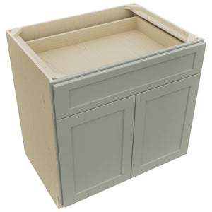 Fabuwood Galaxy Pistachio Green B33SDF Base Standard Cabinet, Top View
