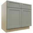 Fabuwood Galaxy Pistachio Green B36 Base Standard Cabinet, Front View