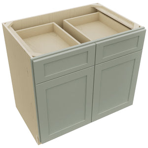 Fabuwood Galaxy Pistachio Green B36 Base Standard Cabinet, Top View