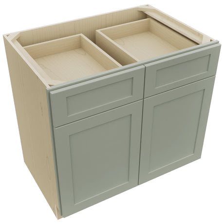 Fabuwood Galaxy Pistachio Green B36 Base Standard Cabinet, Top View
