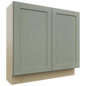 Fabuwood Galaxy Pistachio Green B36FD-12D Base Full Door Cabinet, Front View