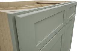 Fabuwood Galaxy Pistachio Green B39 Base Standard Cabinet, Detail View