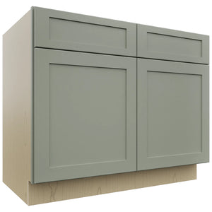 Fabuwood Galaxy Pistachio Green B42 Base Standard Cabinet, Front View