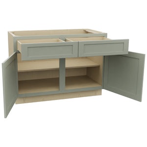 Fabuwood Galaxy Pistachio Green B48 Base Standard Cabinet, Open View