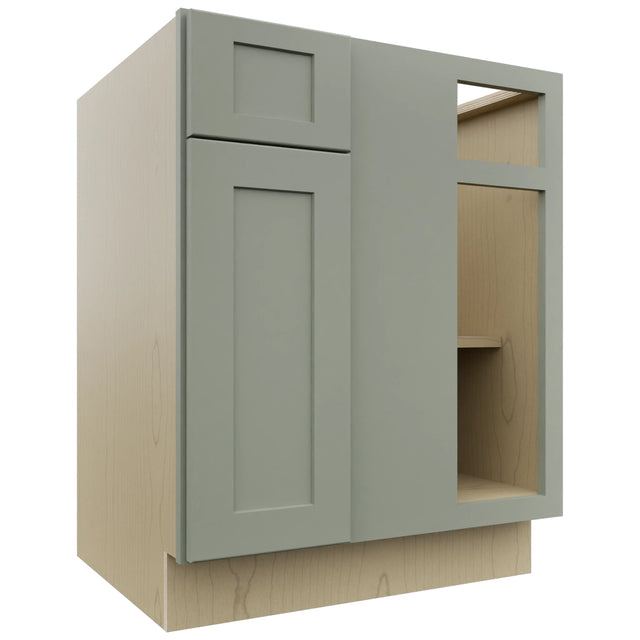 Fabuwood Galaxy Pistachio Green BLB36/39 Base Corner Blind Cabinet, Front View