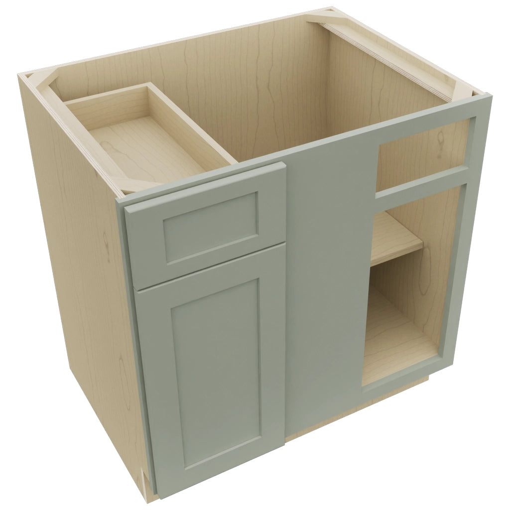 Fabuwood Galaxy Pistachio Green BLB39/42 Base Corner Blind Cabinet, Top View