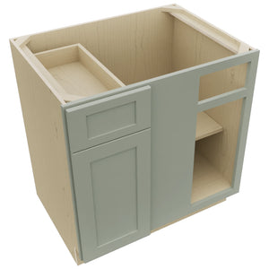 Fabuwood Galaxy Pistachio Green BLB39/42 Base Corner Blind Cabinet, Top View