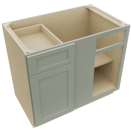 Fabuwood Galaxy Pistachio Green BLB42/45 Base Corner Blind Cabinet, Top View