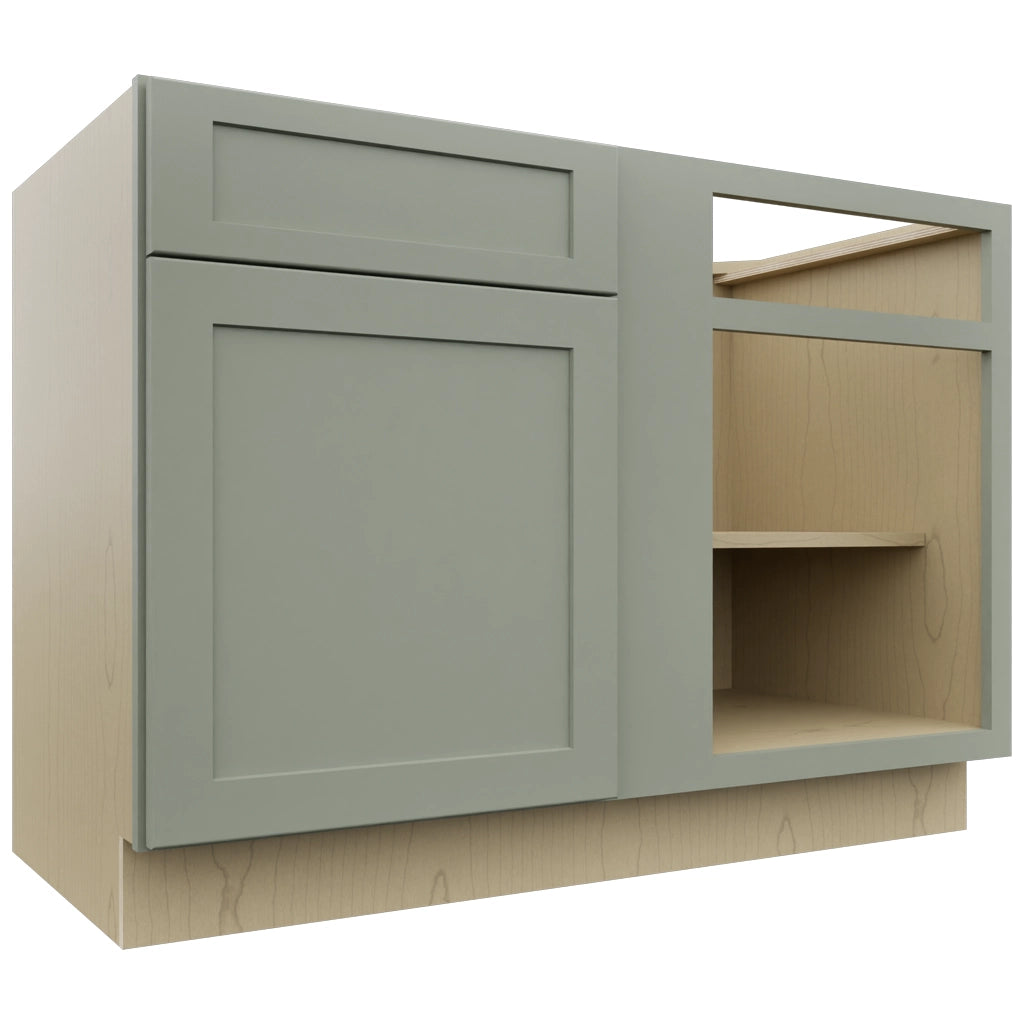 Fabuwood Galaxy Pistachio Green BLB48/51 Base Corner Blind Cabinet, Front View