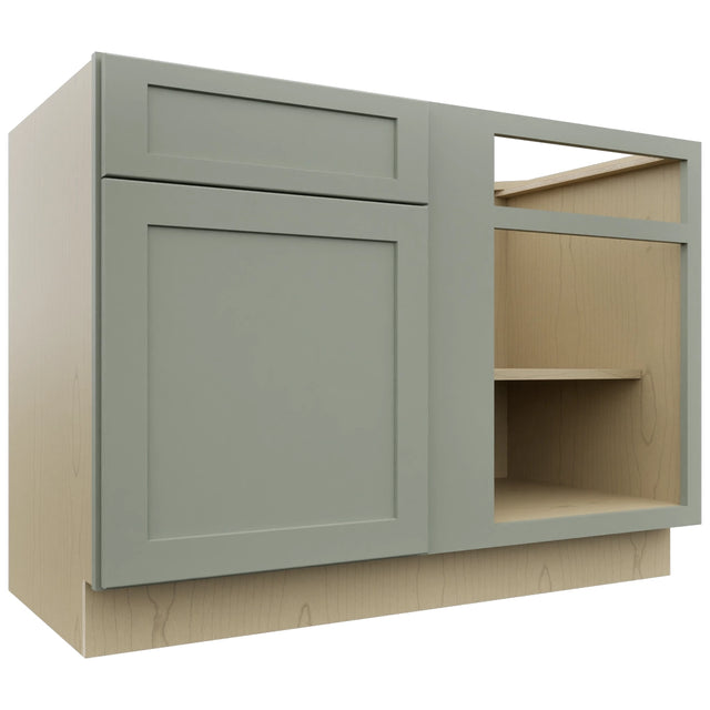 Fabuwood Galaxy Pistachio Green BLB48/51 Base Corner Blind Cabinet, Front View