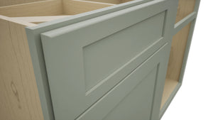 Fabuwood Galaxy Pistachio Green BLB48/51 Base Corner Blind Cabinet, Detail View