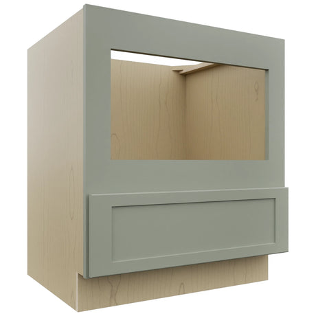 Fabuwood Galaxy Pistachio Green BMC30 Base Microwave Cabinet, Front View